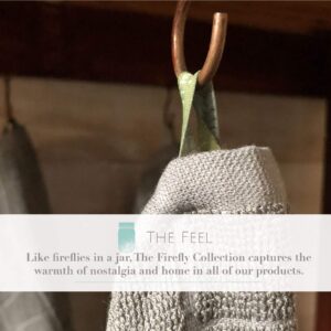 THE FIREFLY COLLECTION Kitchen Towel Set, 4pk - Lightweight, Ultra Absorbent Kitchen Towels Perfect for Your Wiping, Cleaning & Drying Needs with Soft, Sustainable Fibers - Granite Grey