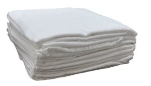 nouvelle legende cotton flour sack towel, 28 by 29 inches, white, pack of 4