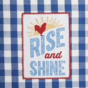 DII Rise and Shine Rooster Collection 100% Cotton Every Day Basic, Dishtowel Set, Rise and Shine 3 Piece (CAMZ35808)