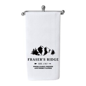 wcgxko outlander inspired fraser’s ridge decorative flour sack kitchen decor kitchen towels (fraser’s ridge towel)