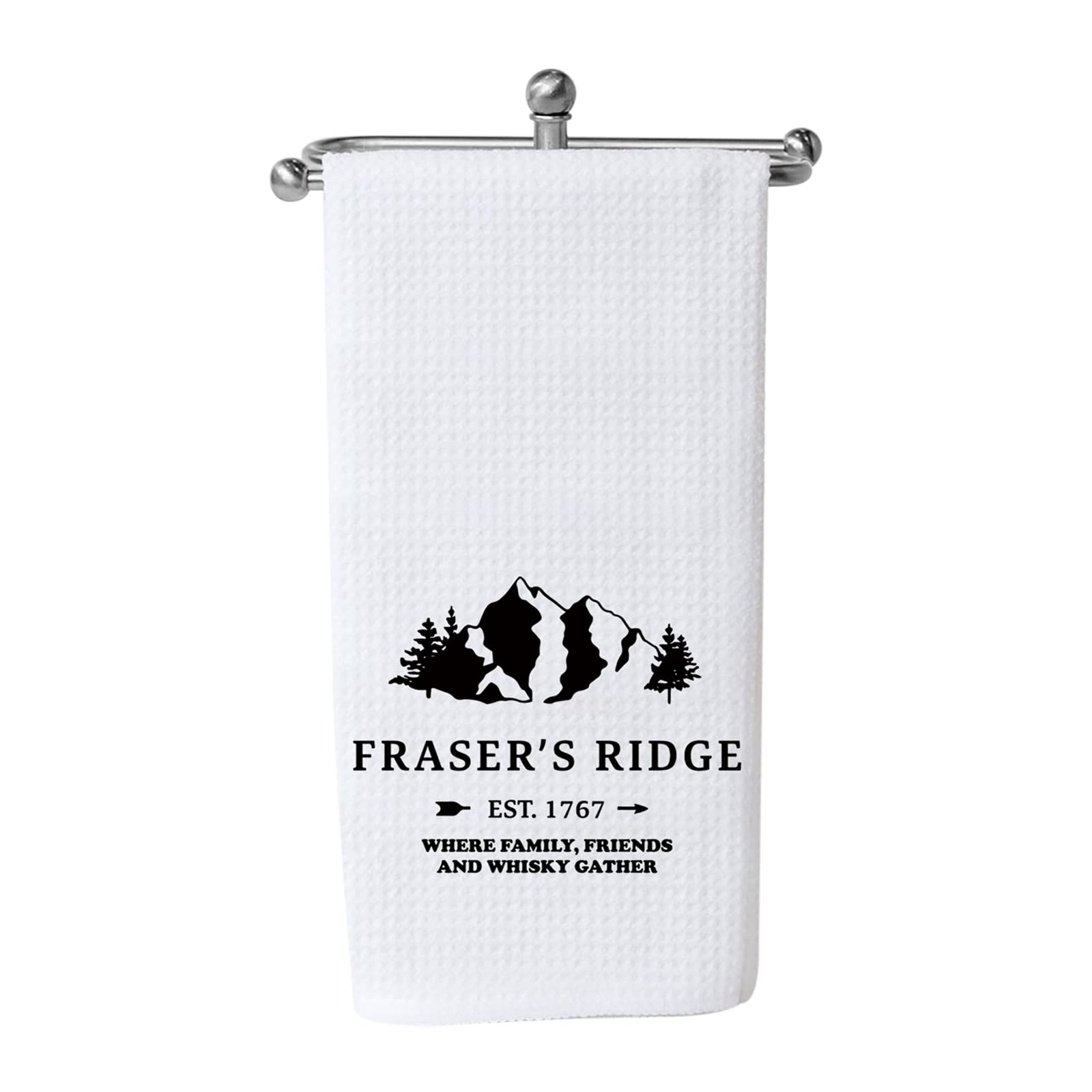 WCGXKO Outlander Inspired Fraser’s Ridge Decorative Flour Sack Kitchen Decor Kitchen Towels (Fraser’s Ridge Towel)