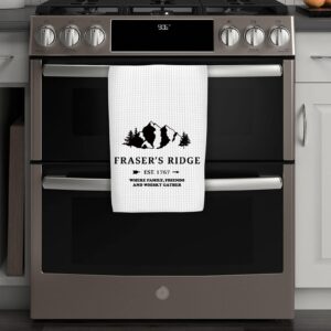 WCGXKO Outlander Inspired Fraser’s Ridge Decorative Flour Sack Kitchen Decor Kitchen Towels (Fraser’s Ridge Towel)