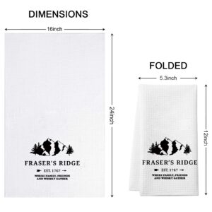 WCGXKO Outlander Inspired Fraser’s Ridge Decorative Flour Sack Kitchen Decor Kitchen Towels (Fraser’s Ridge Towel)