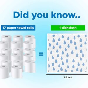 Swedish Dishcloths for Kitchen 10 Pack | Swedish Dishcloth | Swedish Dish Cloth | Reusable Paper Towels Washable | Sweedish Dish Rags | European Dish Cloth | Swedish Dish Clothes |