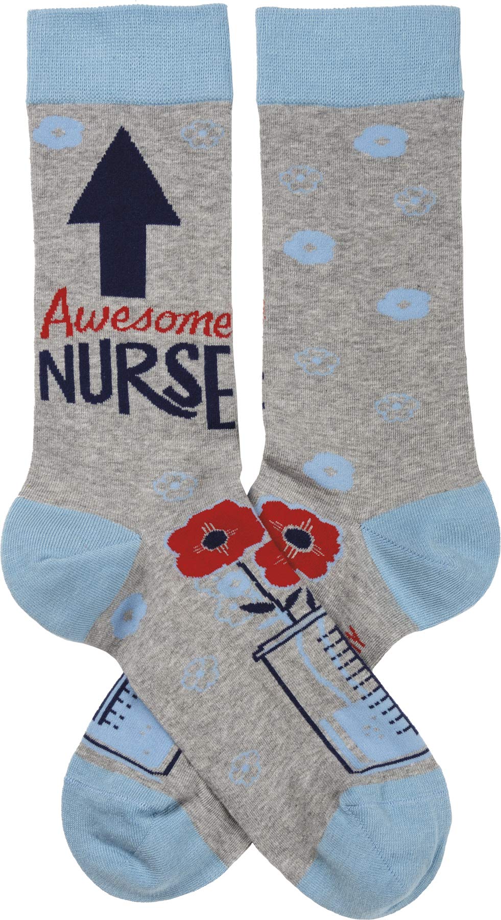Primitives by Kathy LOL Made You Smile Silly Socks, Awesome Nurse