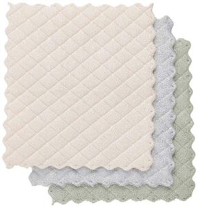envision home quilted dish cloths 3pk, 1 ea