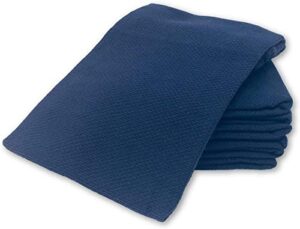 williams-sonoma all purpose pantry towels, kitchen towels, set of 4, navy blue, 100% cotton