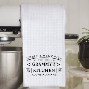 WCGXKO Grandma Gift Kitchen Towel Dish Towel Birthday Gift (24 Hours M)