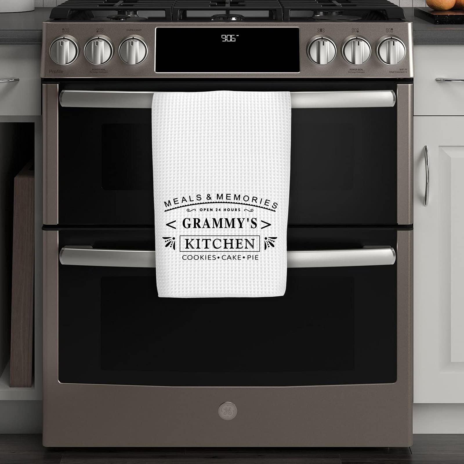 WCGXKO Grandma Gift Kitchen Towel Dish Towel Birthday Gift (24 Hours M)