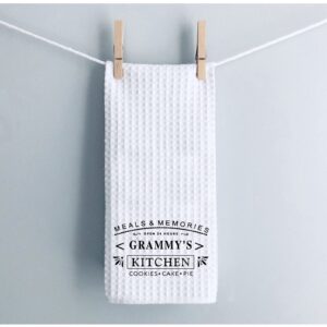 WCGXKO Grandma Gift Kitchen Towel Dish Towel Birthday Gift (24 Hours M)