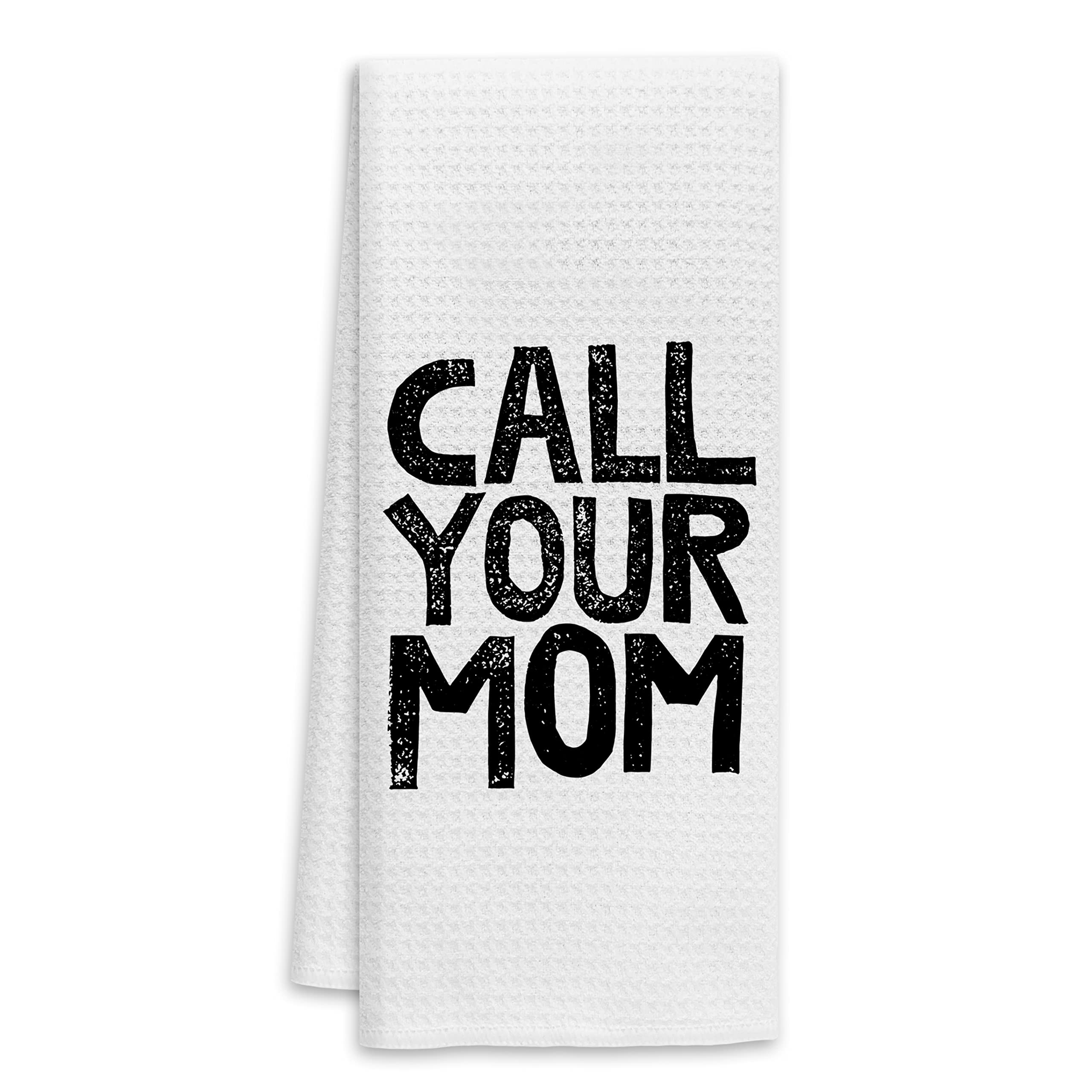 Voatok Minimalist Call Your Mom Bath Towel,Graduation Gifts Decorative Towel,College Dorm Room Towel Decor,Freshman Gifts