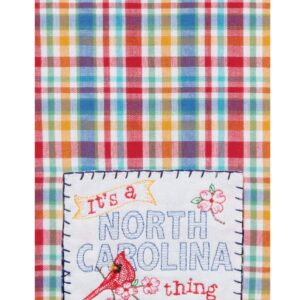 KayDeeDesigns 2 Piece Kay Dee Home State of North Carolina Embroidered Kitchen Towel Bundle, Multicolored