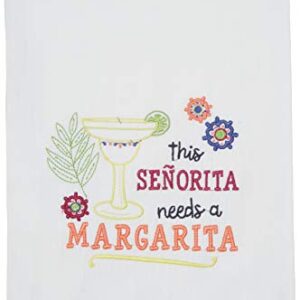 Aunt Martha's Dirty Laundry Senorita Needs a Margarita Flour Sack Dish Towel Small