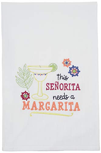 Aunt Martha's Dirty Laundry Senorita Needs a Margarita Flour Sack Dish Towel Small