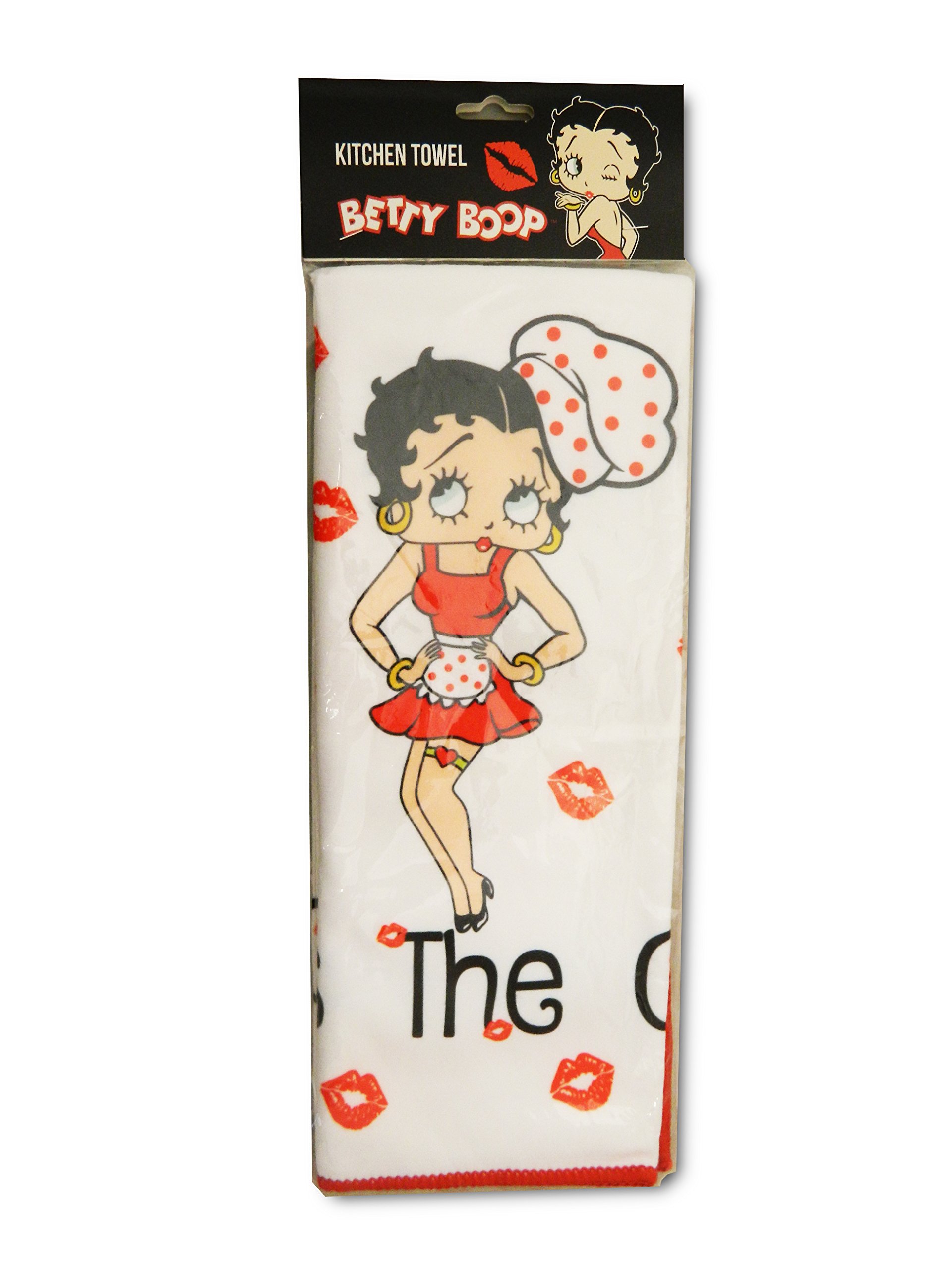 Midsouth Products Betty Boop Kitchen Towel - Kiss The Cook