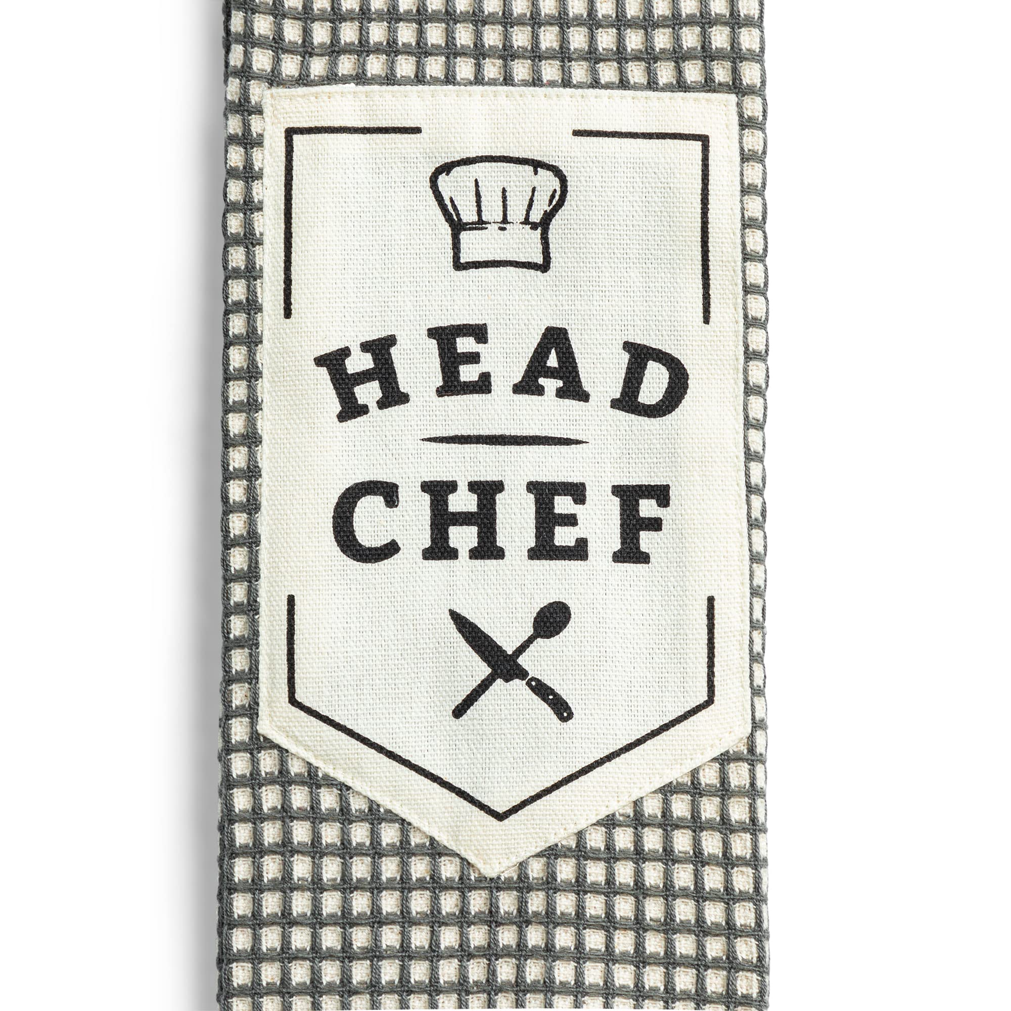 DEMDACO Head Chef Blue Extra Long Cotton Blend Over The Shoulder Kitchen Towel Boa