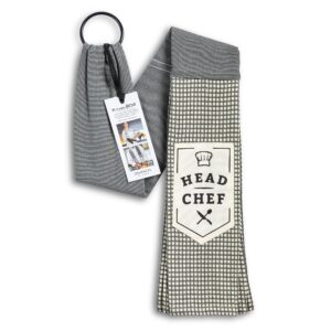 DEMDACO Head Chef Blue Extra Long Cotton Blend Over The Shoulder Kitchen Towel Boa