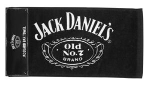 jack daniel's licensed barware cartouche bar towel