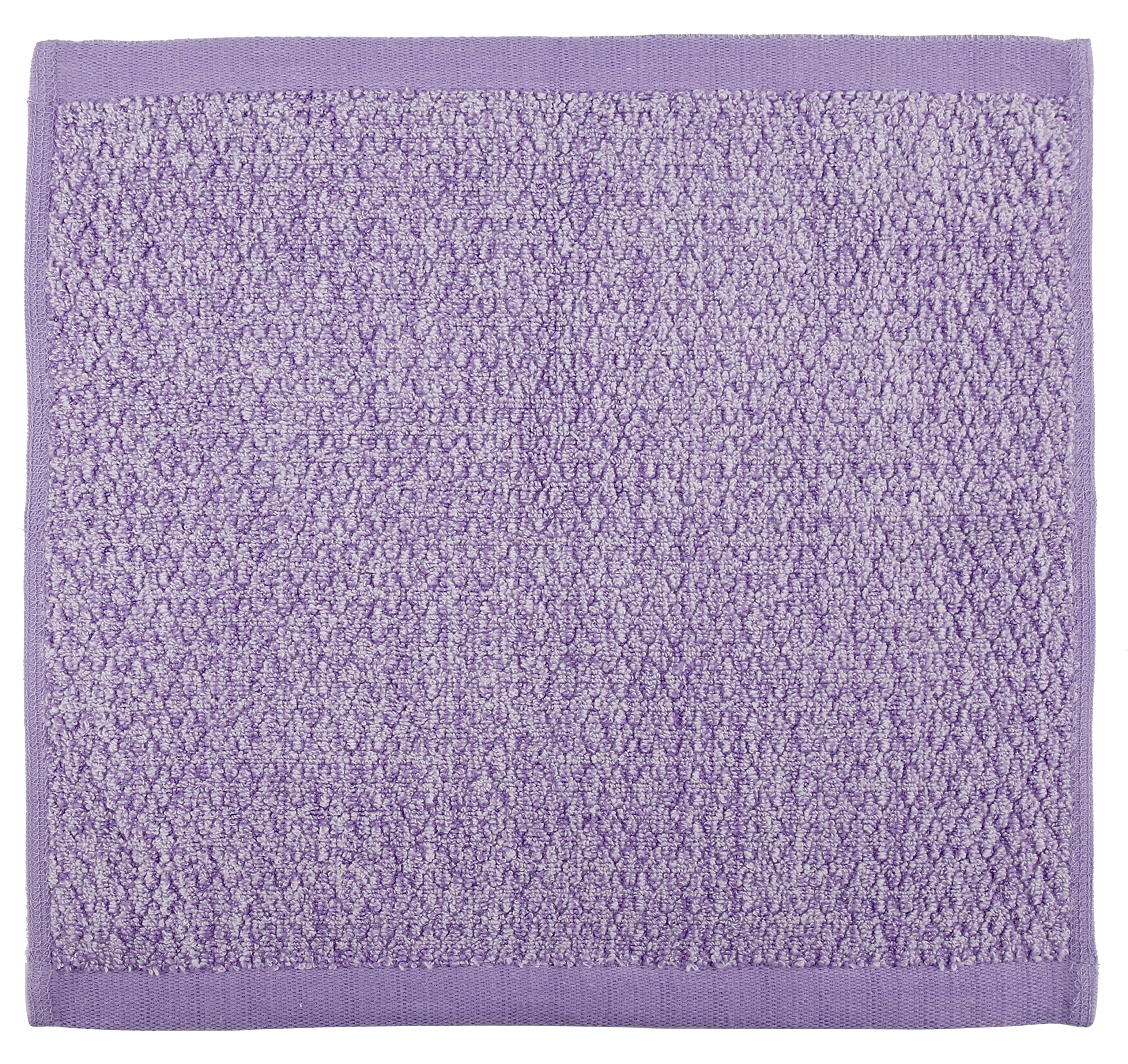 Everplush Diamond Jacquard Washcloth 6 Piece in Lavender