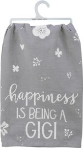 primitives by kathy decorative kitchen towel - happiness is being a gigi