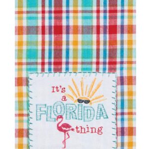 2 Piece Kay Dee Home State of Florida Embroidered Kitchen Towel Bundle