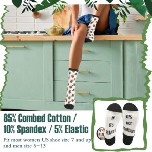 Rtteri 4 Pcs Funny Plant Lover Gifts for Women Set 2 Plant Kitchen Towels 6 oz Stainless Steel Tumbler Women's Funny Ankle Socks for Friend Plant Gifts Housewarming Birthday Funny Gardening Gifts