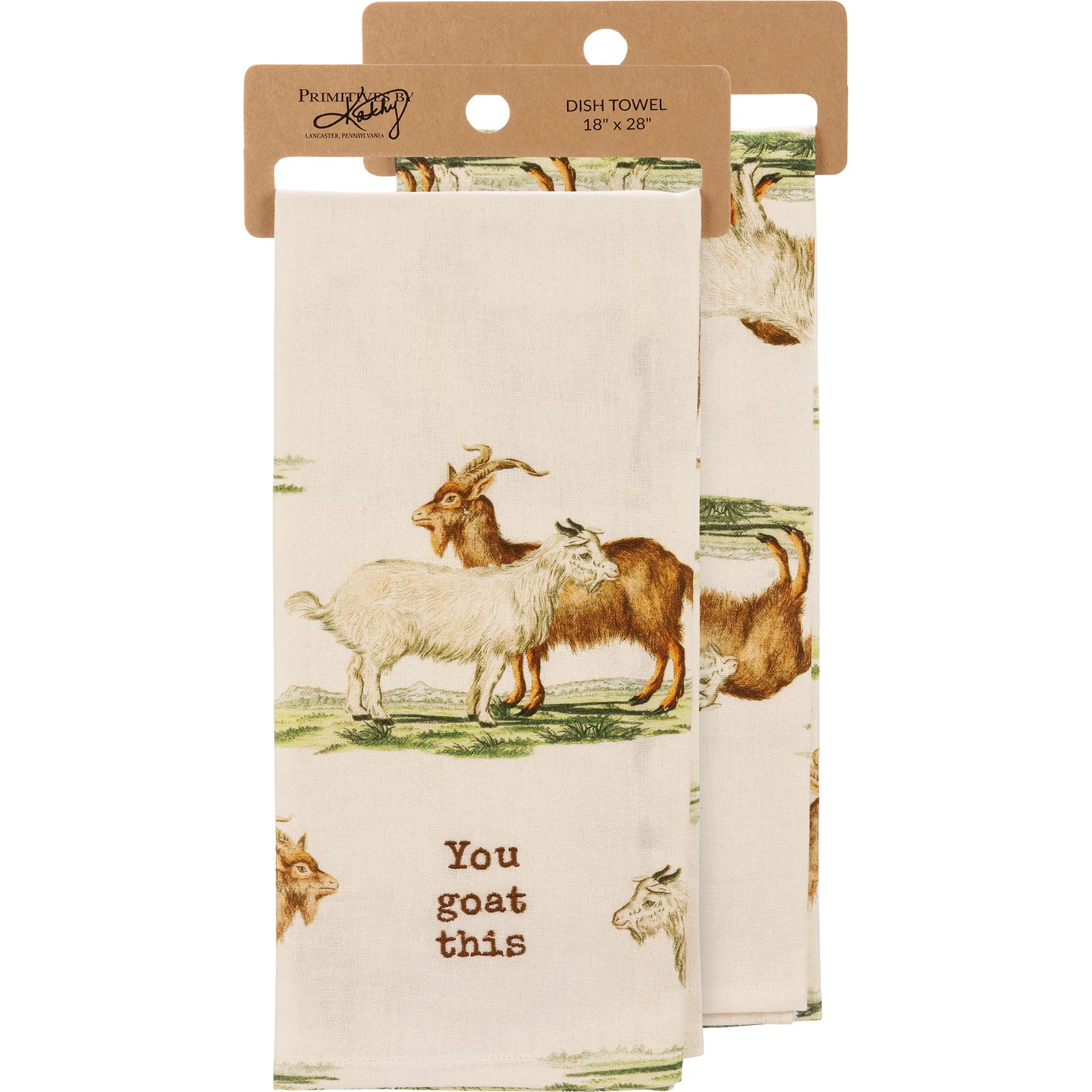 Primitives by Kathy You Goat This Decorative Kitchen Towel 18 x 28 inches