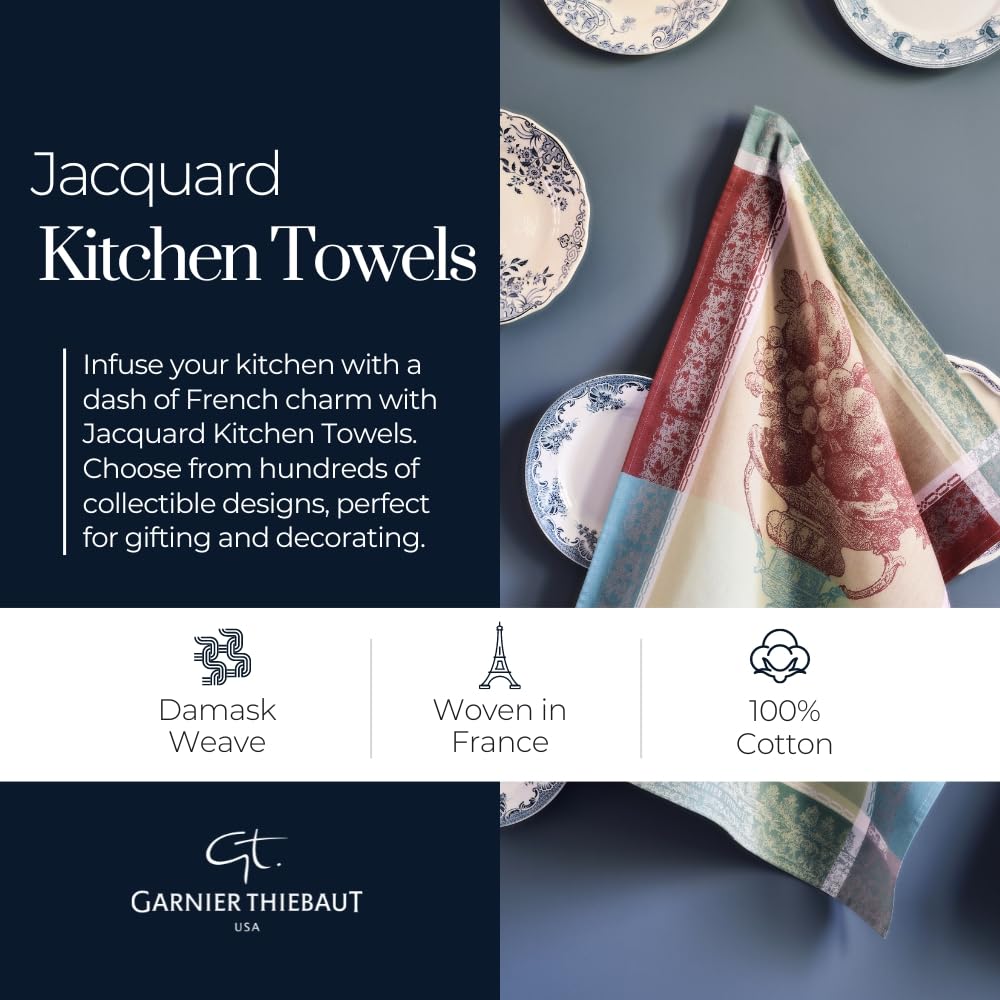 Garnier Thiebaut Piment D'Espelette Epices Kitchen Towel, 22" x 30", Multiple