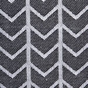 DII Herringbone Kitchen Collection, Dishtowel Set, 18x28, Black & White, 3 Piece