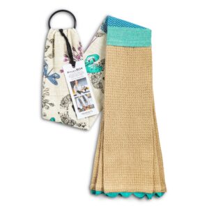 DEMDACO Dragonfly Teal Extra 68 Inch Long Cotton Blend Over The Shoulder Kitchen Towel Boa