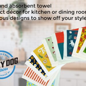 Crazy Dog T-Shirts Made with Love Funny Homemade Kitchen Cooking Tea Towel Funny Kitchen Towels Funny Food Novelty Kitchen Towels Made with