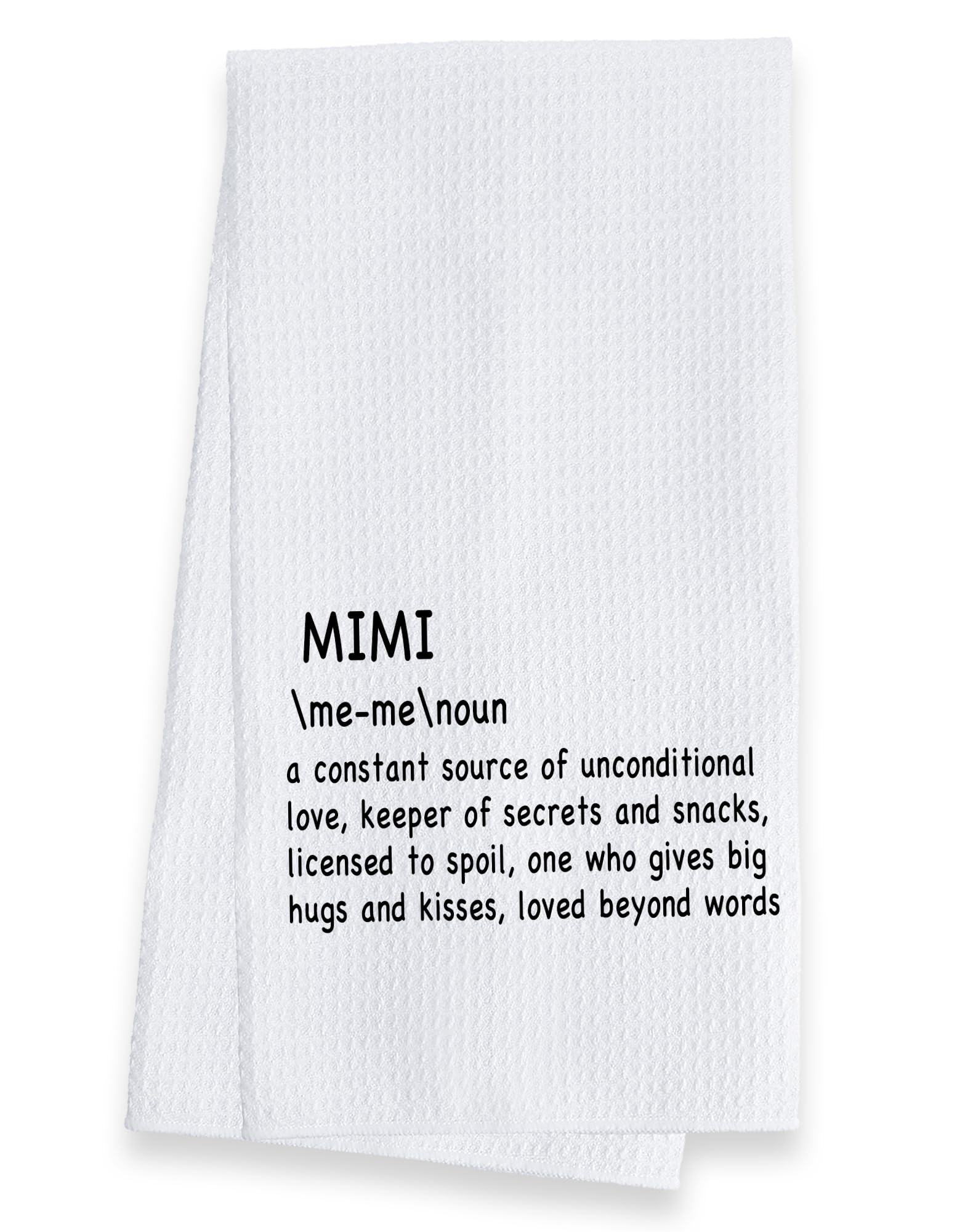 ZWZXR Mimi Definition Kitchen Towels Dish Towels Dishcloth,Mimi Grandma Appreciation Decorative Absorbent Drying Cloth Hand Towels Tea Towels for Bathroom Kitchen,Grandma Mimi Birthday Gifts