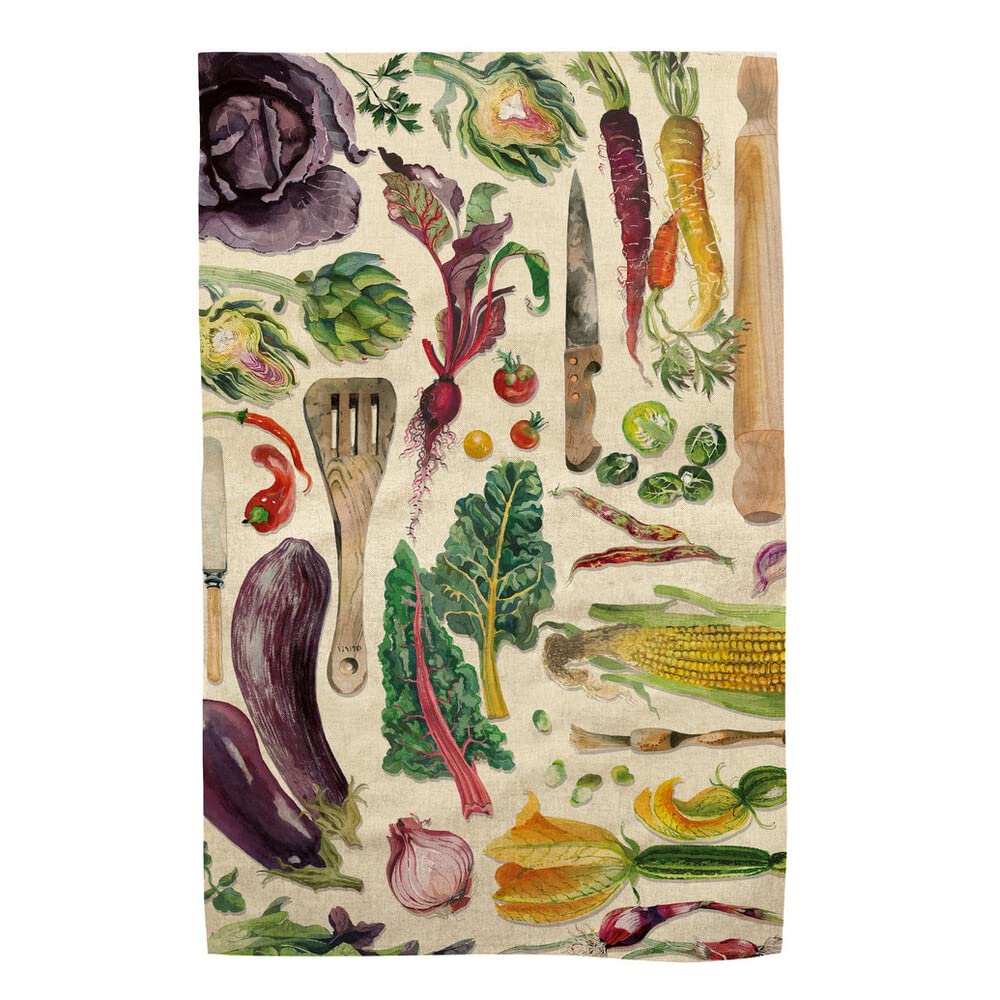 Emma Bridgewater Vegetable Garden Cotton Kitchen Dish Towel