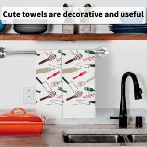 Firstall Kitchen Dish Towels Sets of 3, Home Pantry Decorative Coffee Tea Towels for New Home, Cute Dish Towels for Drying Dishes 15 x 25 Inch