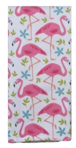 kay dee designs flamingo toss dual purpose terry kitchen towel, 16" x 26", various