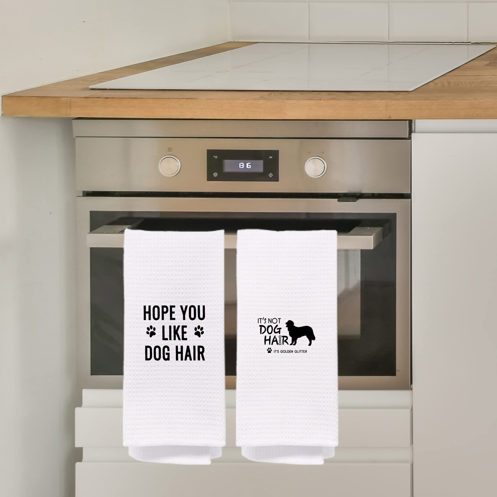 NEGIGA Golden Retriever Kitchen Towels 16x24 Set of 4, Golden Retriever Gifts for Women, Gifts for Golden Retriever Lovers, Golden Retriever Mom Gifts, Golden Retriever Dish Towel Hand Towel