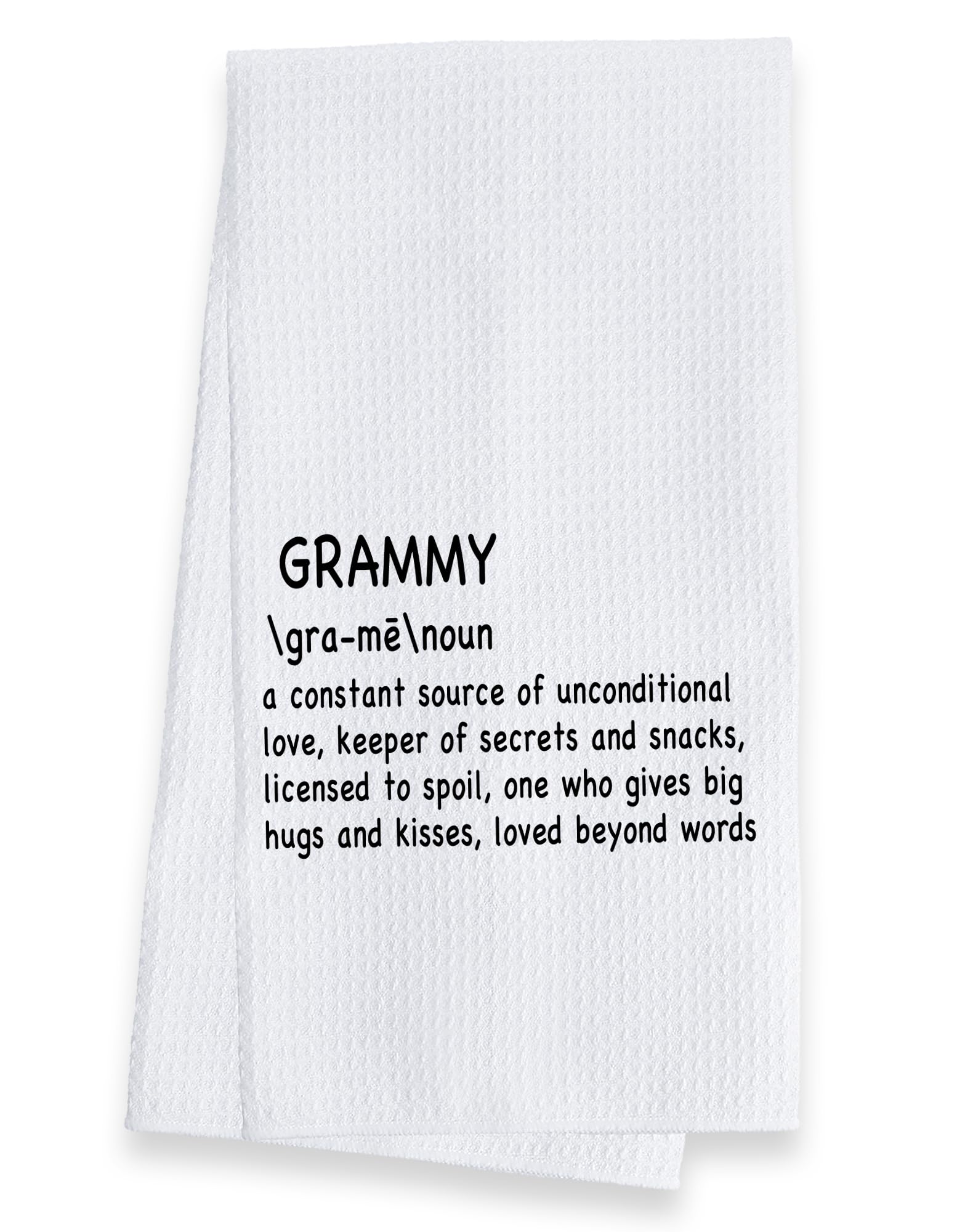 ZWZXR Grammy Definition Kitchen Towels Dish Towels Dishcloth,Grammy Grandma Appreciation Decorative Absorbent Drying Cloth Hand Towels Tea Towels for Bathroom Kitchen,Grandma Grammy Birthday Gifts