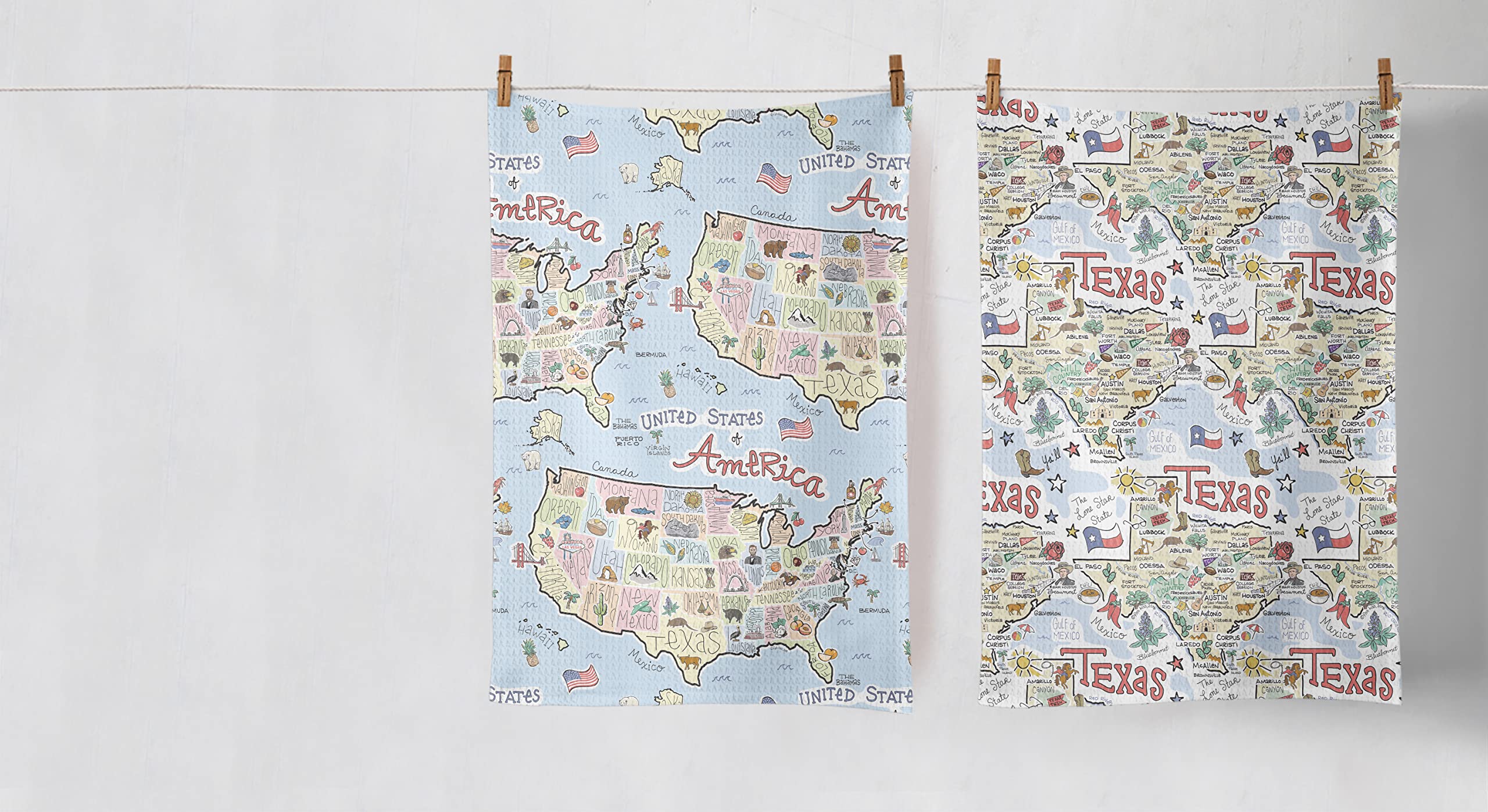 Fish Kiss State Map Multi-Use Towel (Oregon)