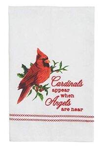 burton+burton cardinals appear festive tea towel