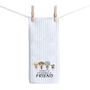 zjxhpo tv show quote inspired best friend housewarming gift kitchen towel dishcloth , polyester for kitchen decor (friends)