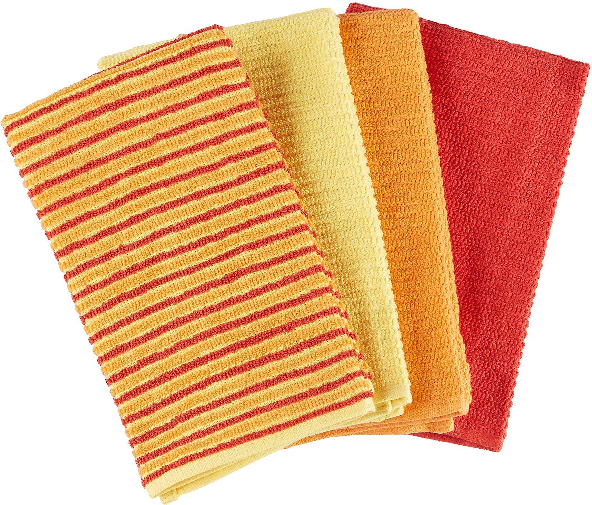 Fiesta Bar Mop Towel (Set of 4) Color: Sunny Stripe