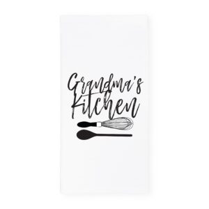 the cotton & canvas co. grandma's kitchen soft and absorbent kitchen tea towel, flour sack towel and dish cloth