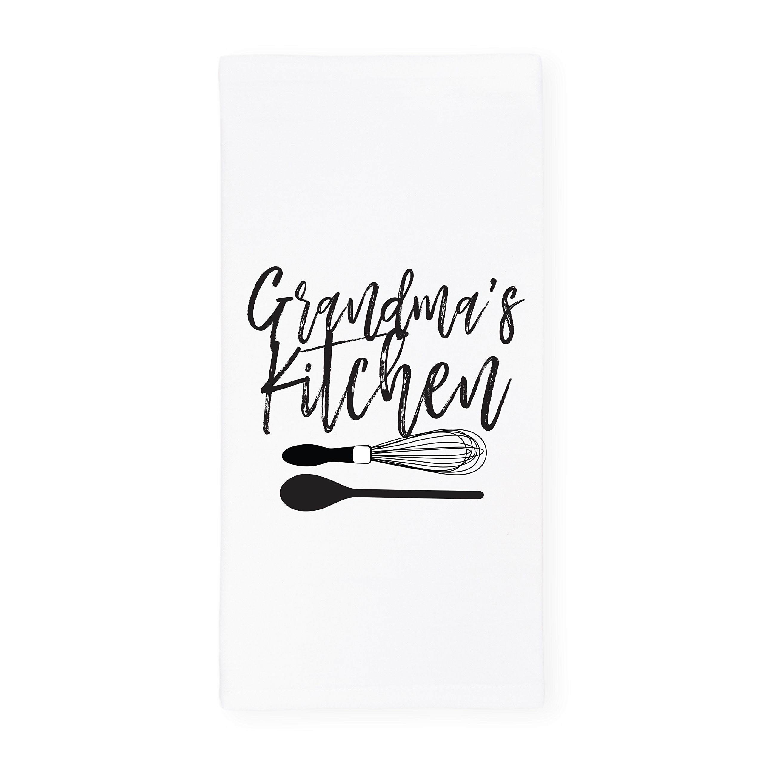 The Cotton & Canvas Co. Grandma's Kitchen Soft and Absorbent Kitchen Tea Towel, Flour Sack Towel and Dish Cloth