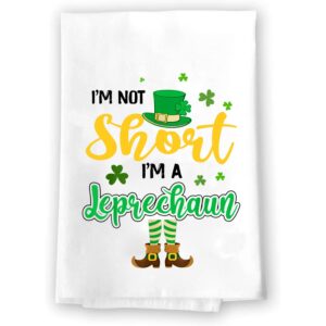 St Patricks Day Kitchen Dish Tea Towel Decoration | Decorative Bathroom Hand Decor | Holiday Shamrock Gnomes Bath Towels | Spring Winter Green Home Decor | Saint Patrick's Day Paddy's Day Paddys