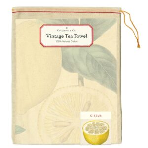 Cavallini - Cotton - Citrus Tea Towel