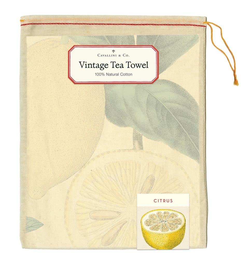 Cavallini - Cotton - Citrus Tea Towel