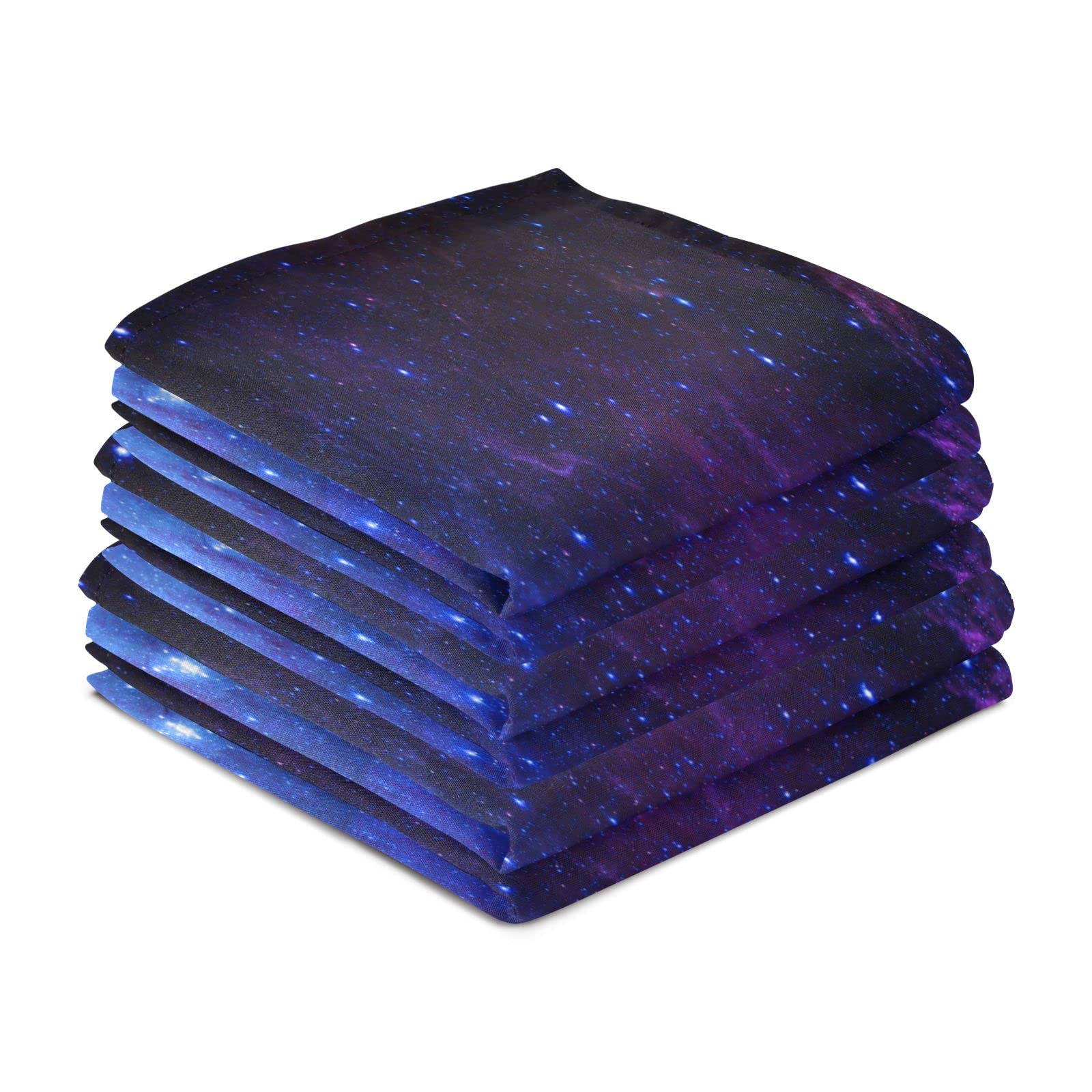 senya Kitchen Towels 4 Pack Kitchen Dish Towels Reusable Cleaning Cloths Universe Galaxy Nebula Space Absorbent Tea Towels Machine Washable Hand Towels