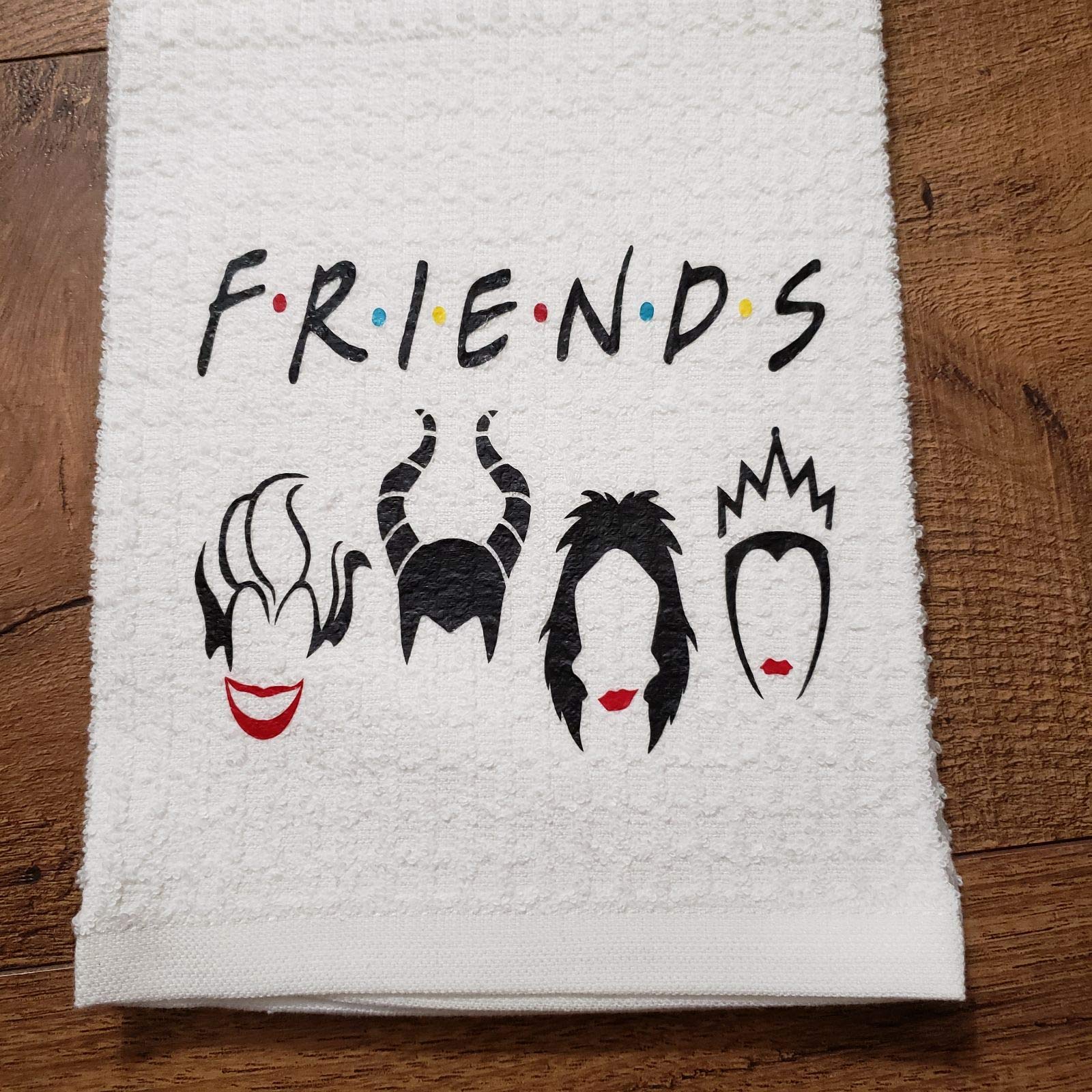 Villains/Friends/Witches Wine/Drinking Kitchen Towel