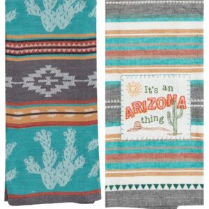 Home State Of Arizona Embroidered Southwest 2 Piece Kitchen Towel Bundle