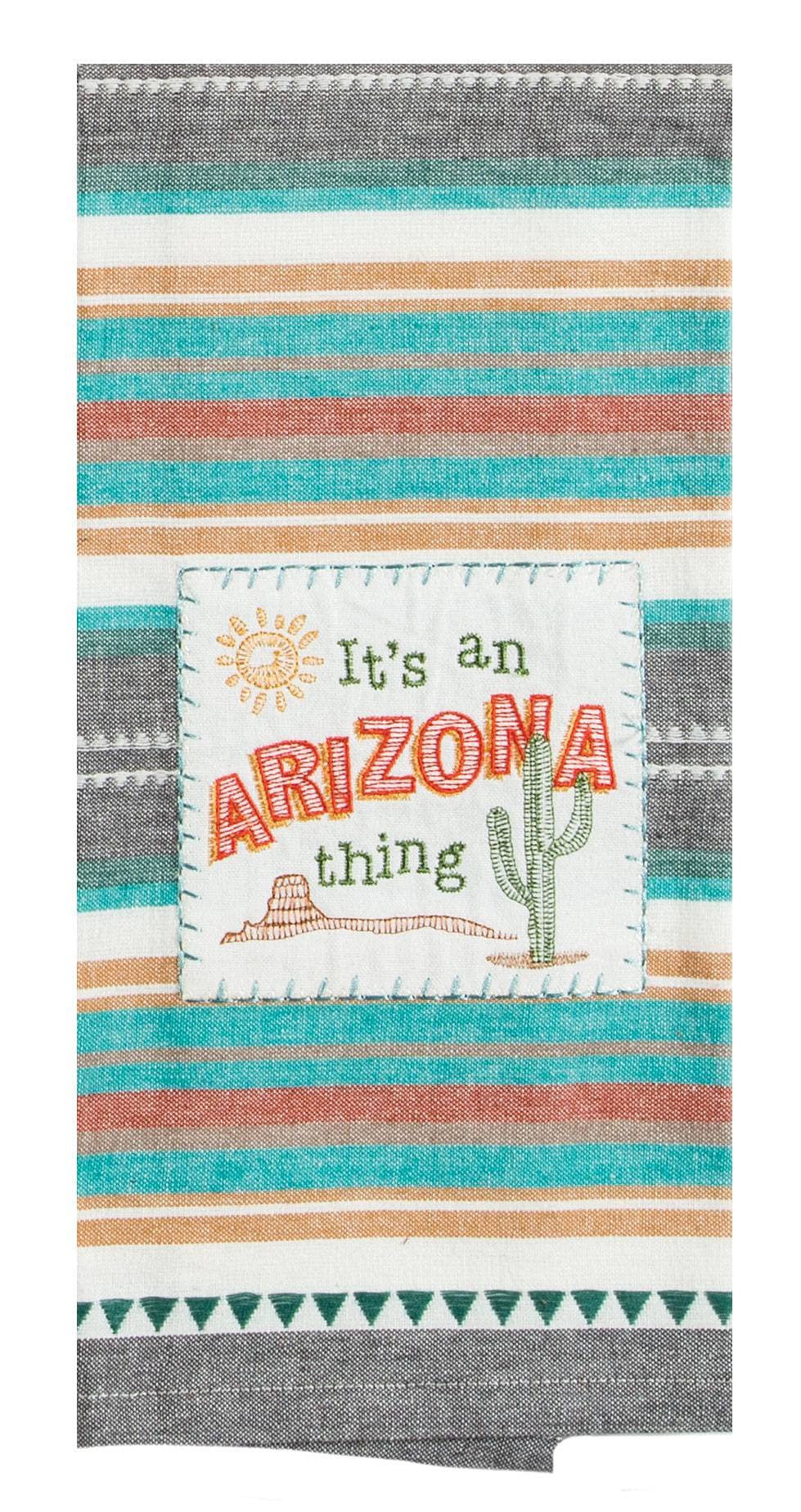 Home State Of Arizona Embroidered Southwest 2 Piece Kitchen Towel Bundle